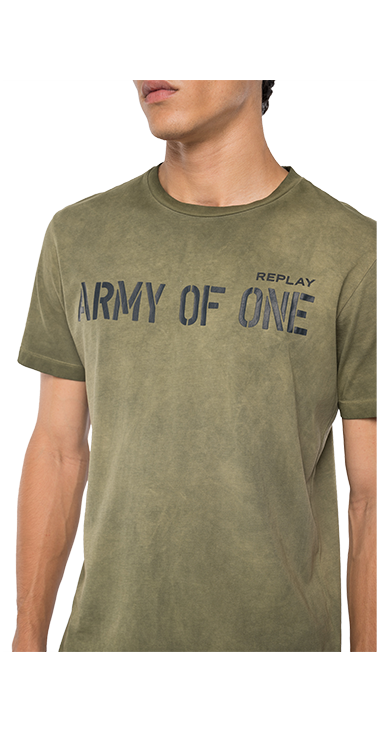ガーメントダイコットンジャージーARMY Tシャツ 詳細画像